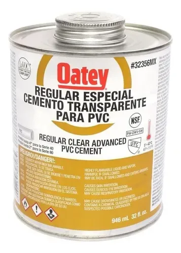 PG. CEMENTO TRANSPARENTE PVC 946 ML OATEY