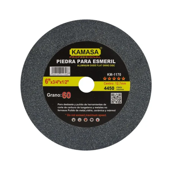 PIEDRA P/ESMERIL 6X3/4X1/2 KAMASA