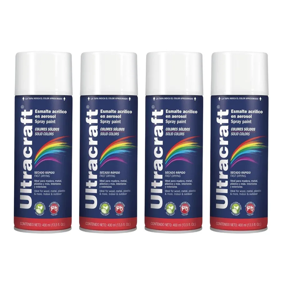 PINTURA SPRAY BLANCO BRILLANTE ULTRACRAFT