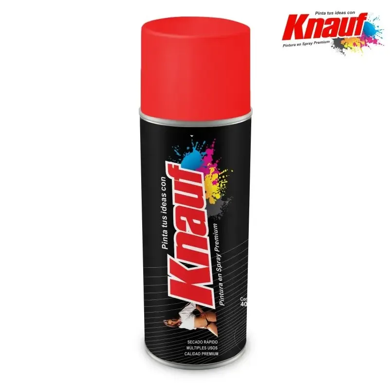 PINTURA SPRAY FLUORES. ROJO # 103 400ML KNAUFF" KNAUF"