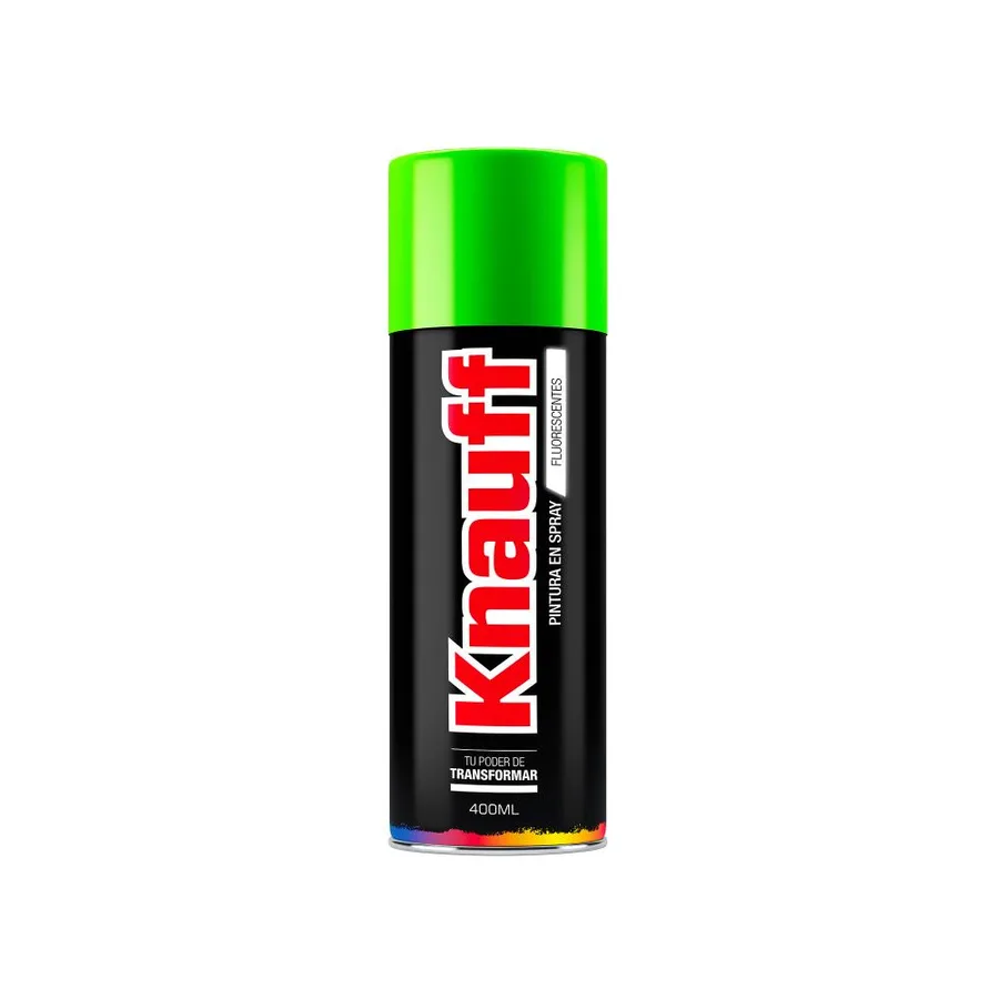 PINTURA SPRAY FLUORES. VERDE# 104 400ML KNAUFF KNAUF