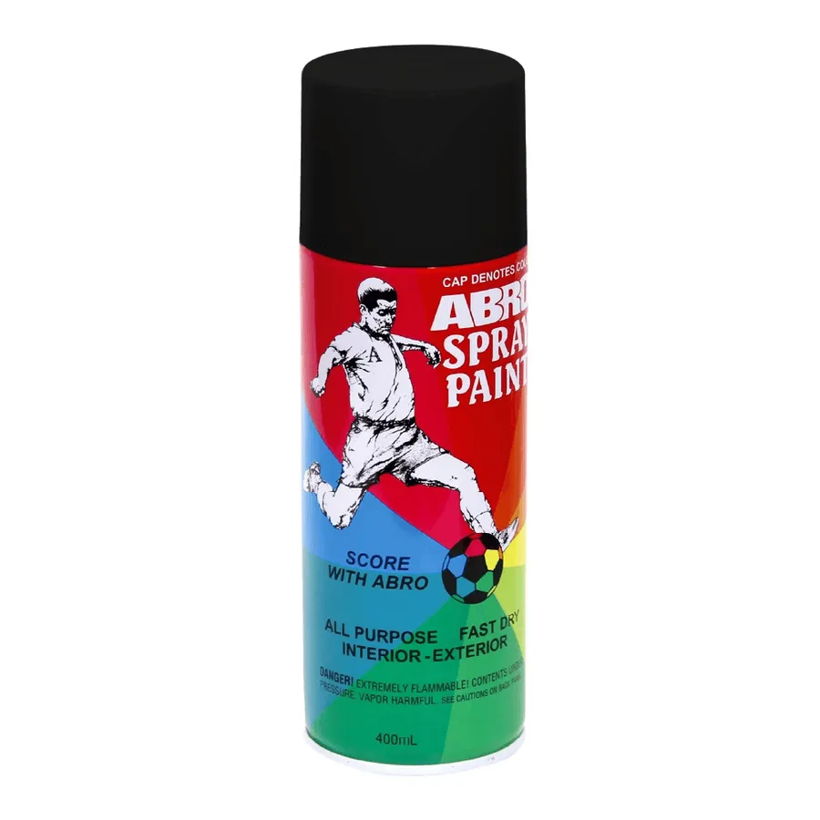 PINTURA SPRAY NEGRO MATE ABRO