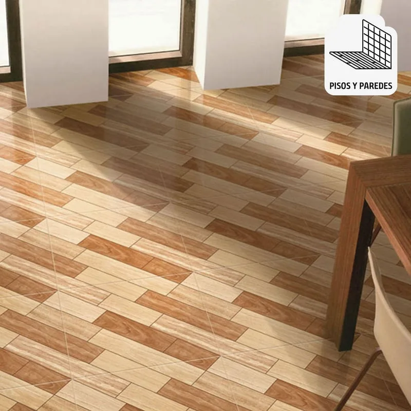 PISO 45X45 CERAM MADERA LIAO 2.08M2 IMPORTADO