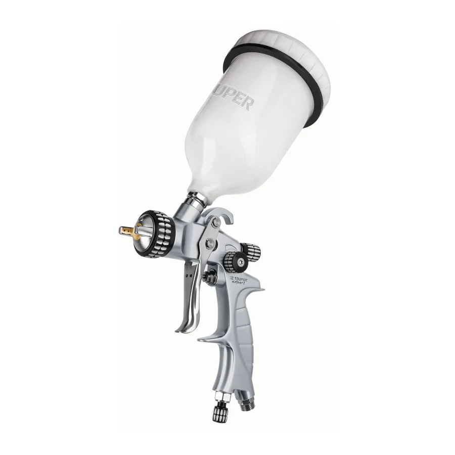 PISTOLA P/PINTAR GRAVEDAD LVMP, VASO PLÁSTICO 1.4MM TRUPER