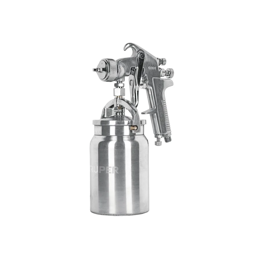 PISTOLA P/PINTAR SUCCION HVHP ,VASO ALUM ,1.8 MM 3 PERILLAS TRUPER