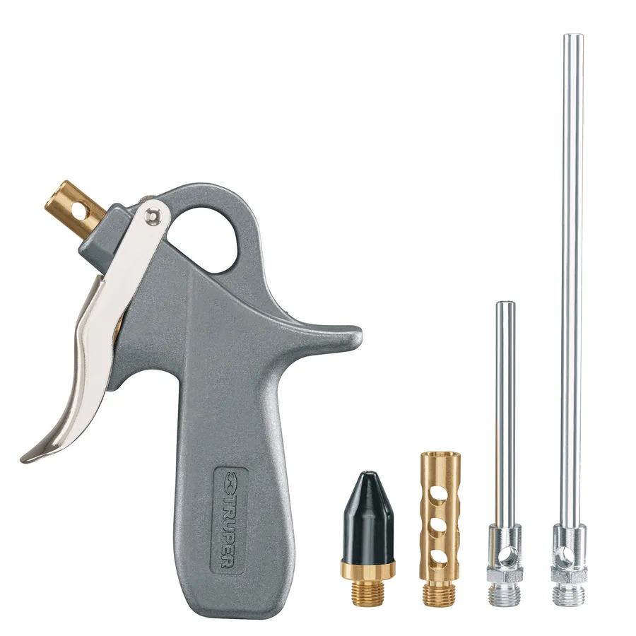PISTOLA PARA SOPLETEAR CON 5 BOQUILLAS TRUPER