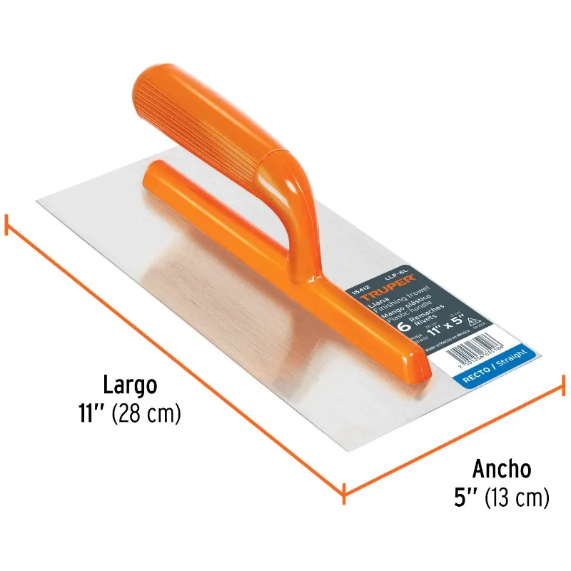 PLANCHA EMPASTAR LISA MANGO DE GOMA 11X5" C&A"