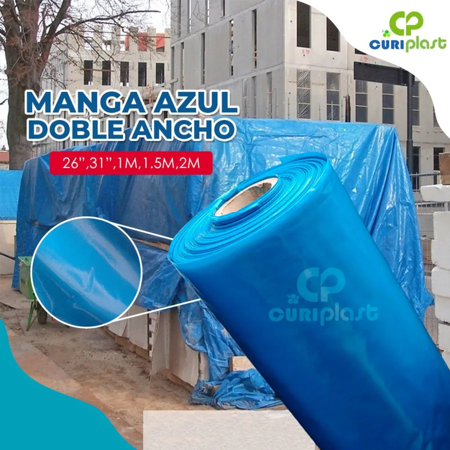 PLASTICO AZUL DOBLE 3 MTR 120 S/M"