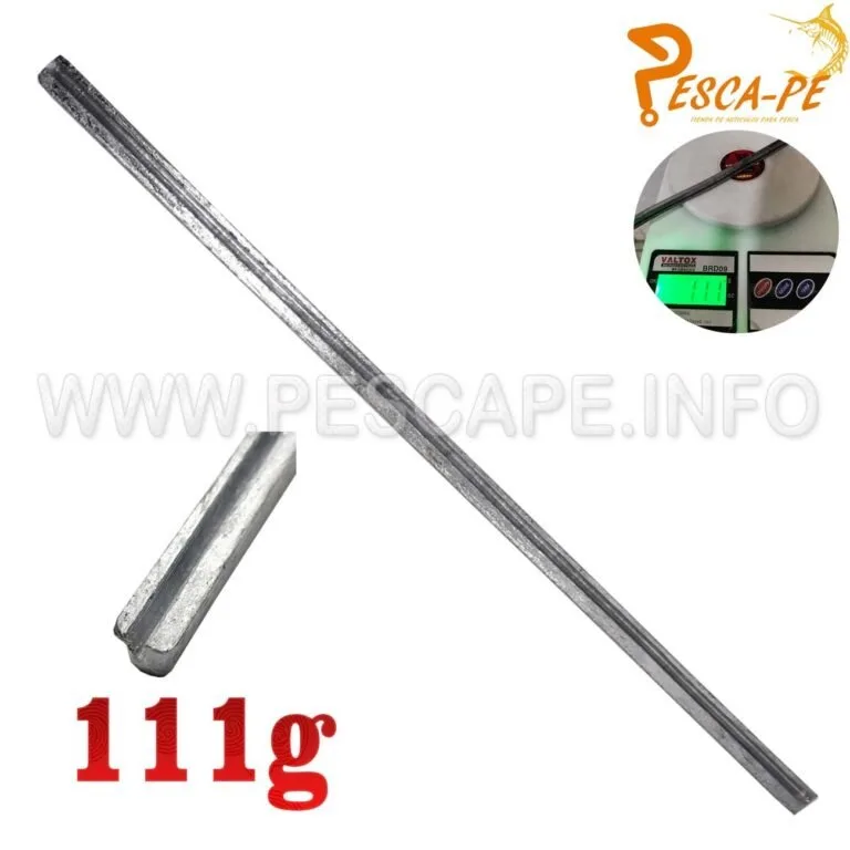 PLOMO TIPO BARRA PARA PESCA 111 LARGO S/M