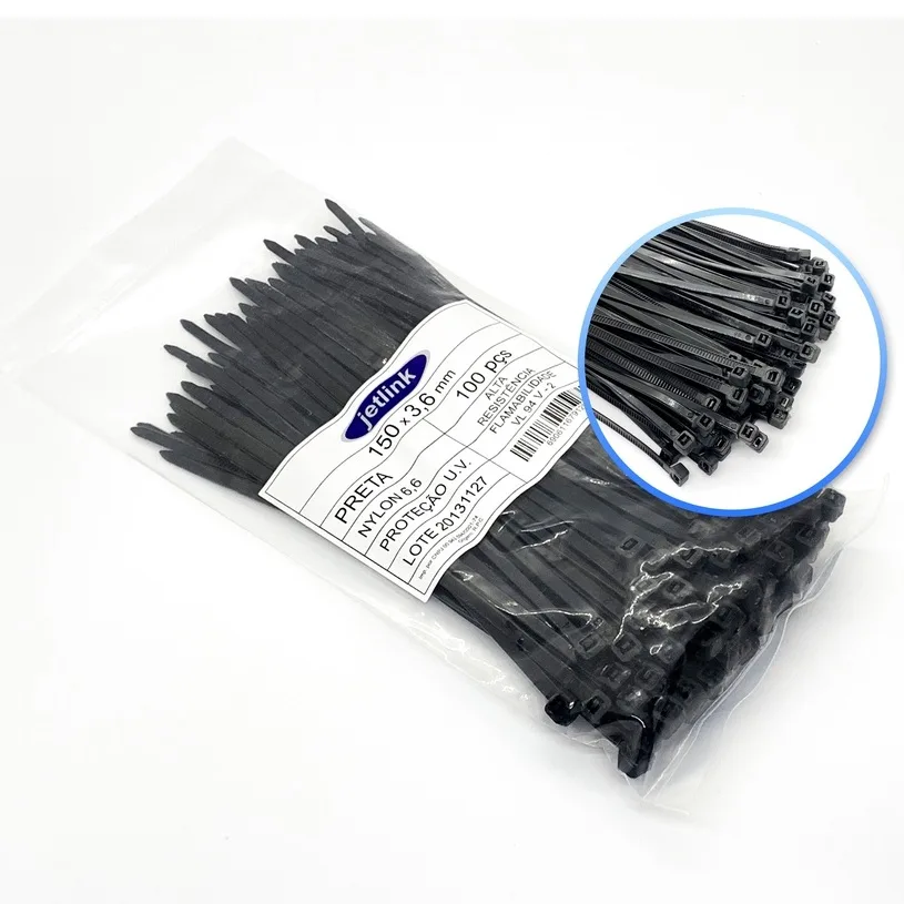 PRESINTO (CINTILLO D/AMARRE) NYLON 3.6MM X150 100 UND VOLTECH