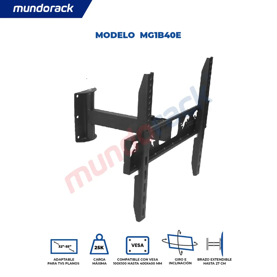 RACK GIRATORIO 1 BRAZO CUADRADO 15-32 BLUE