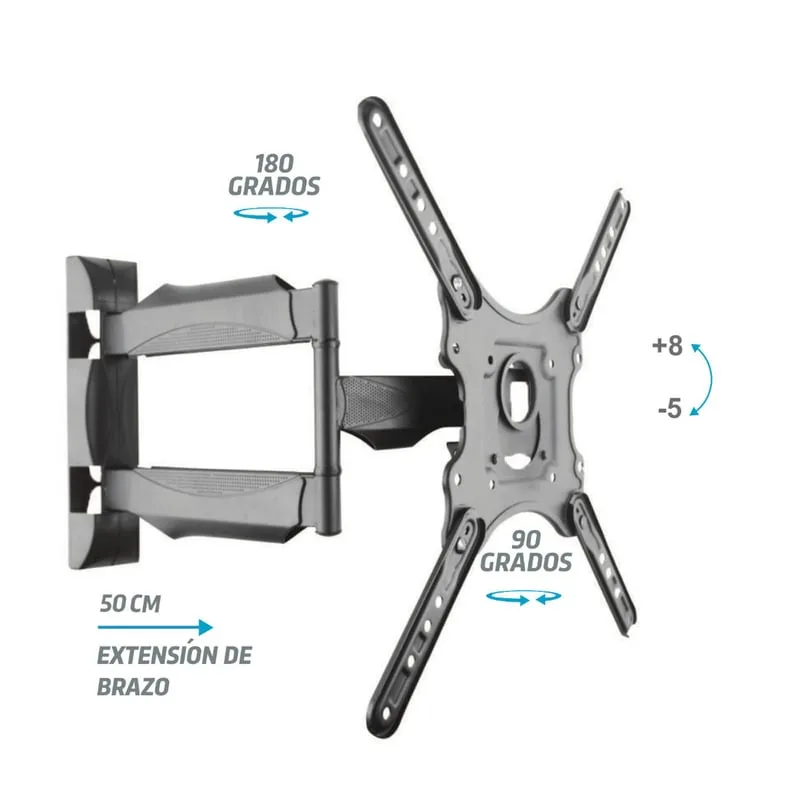 RACKS METALICO SOPORTE GIRATORIOTV/1 BRAZO 32 - 65" 65 KG CELESTIUM"