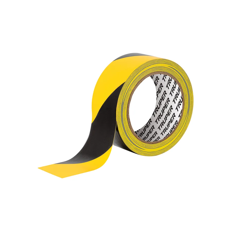 ROLLO DE 33M DE CINTA DE SEGURIDAD AMARILLA/NEGRO TRUPER