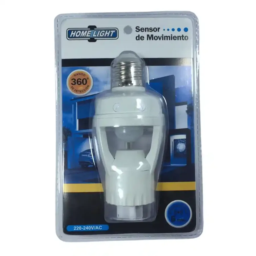 SENSOR MOVIM. 360 G/ 6MTS C/ROSCA E27 HOME LIGHT
