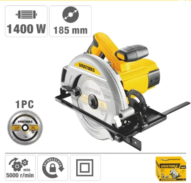 SIERRA CIRCULAR 185MM 1400W UYUSTOOLS