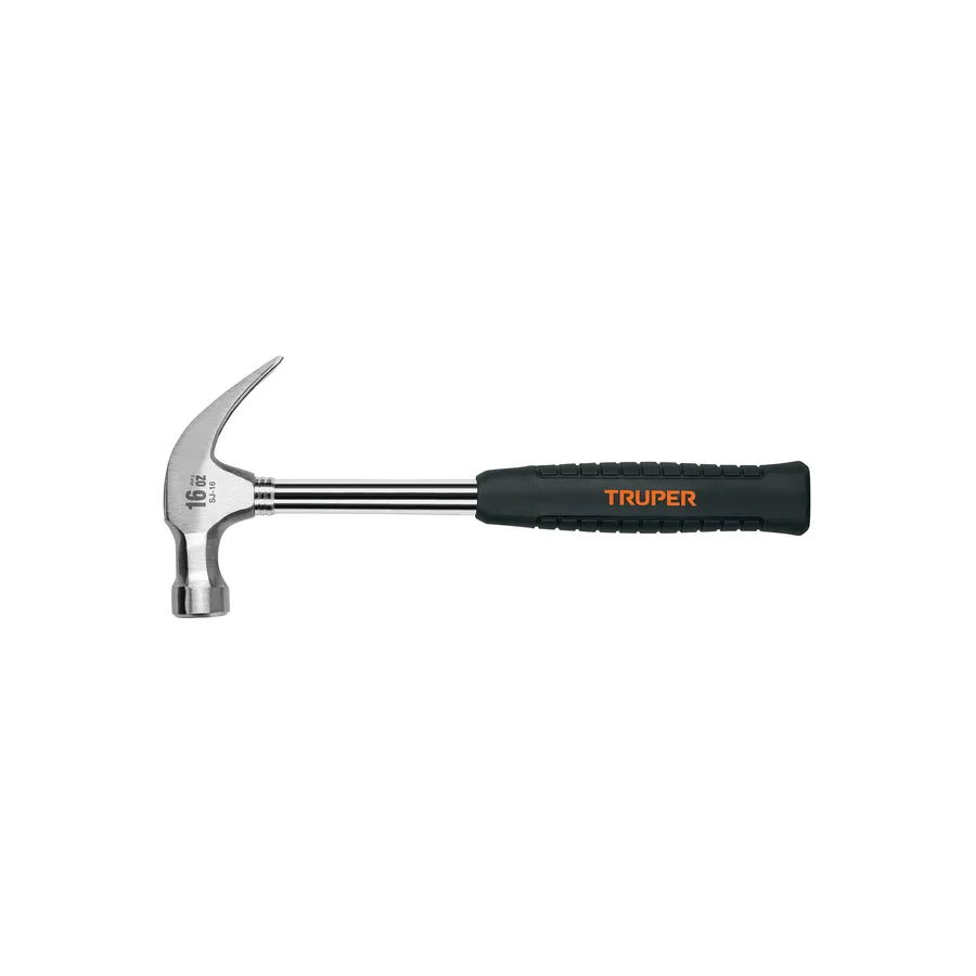 SJ-16 MARTILLO UÑA CURVA 16OZ TUBULAR PULIDO MANGO DE TRUPER