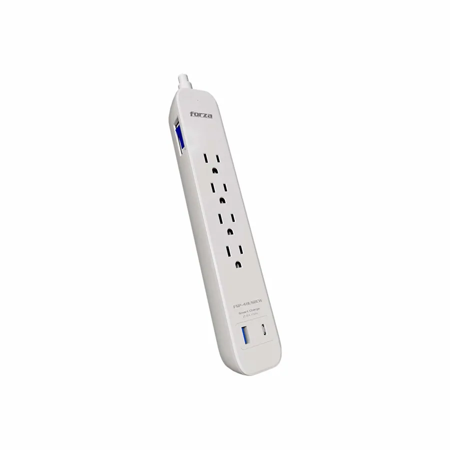 SUPRESOR DE PICO C/USB C/BLANCO 1M DELUXE
