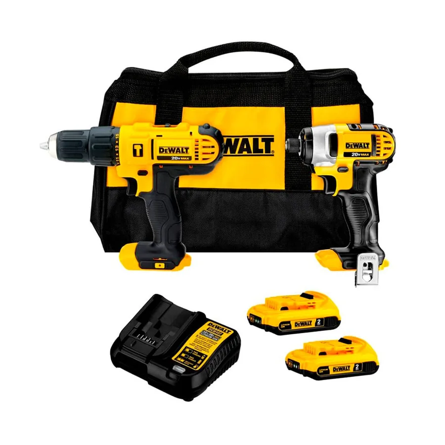 TALADRO PERCUTOR + TALADRO ATORNILLADOR DEWALT