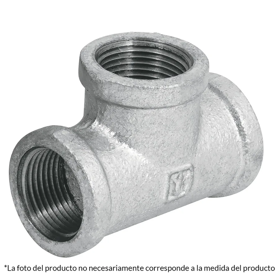 TEE GALVANIZADA 1/2" C&A
