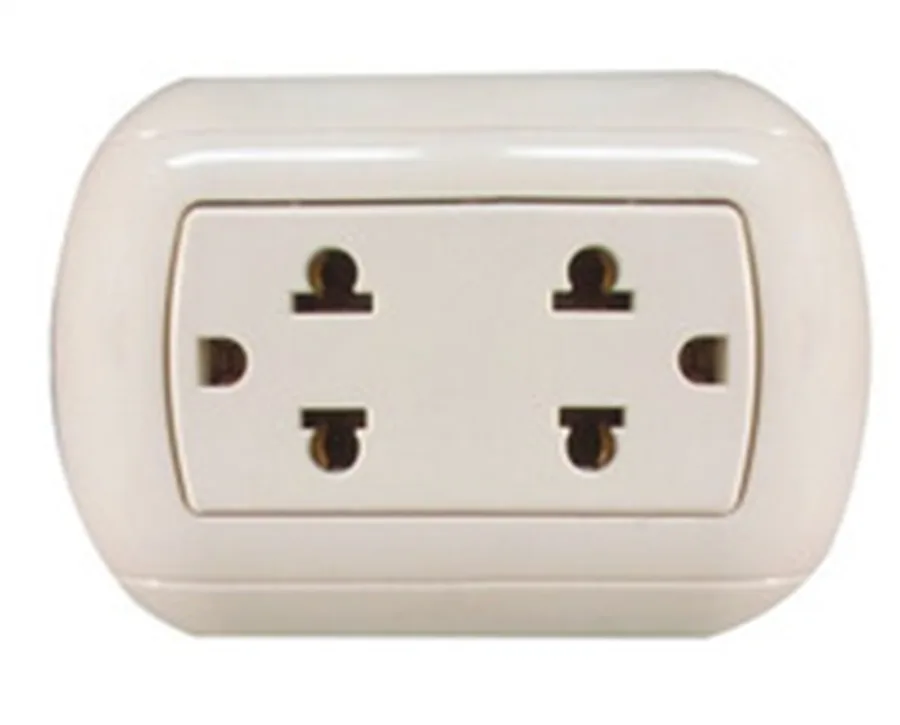 TOMACORRIENTE DOBLE P/EMP A TIERRA ESSENTIAN HOME LIGHT