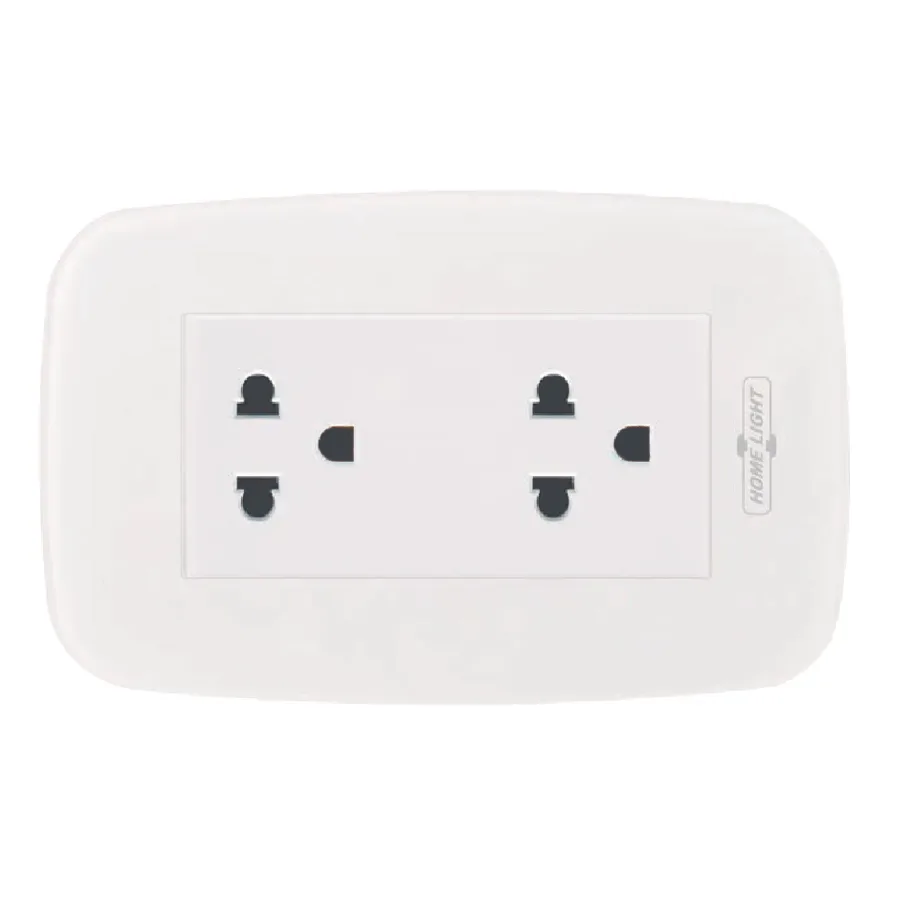 TOMACORRIENTE DOBLE P/EMP ELEGANT HOME LIGHT