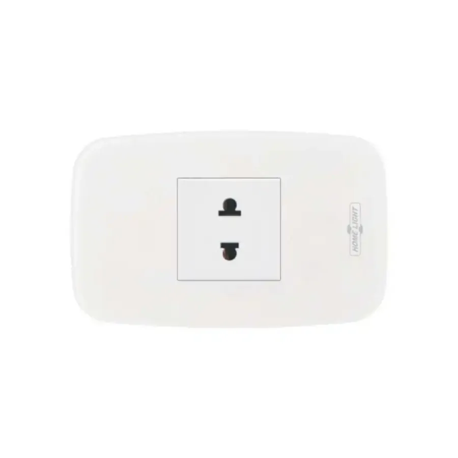TOMACORRIENTE OVAL SIMPLE P/SOBREPONER B TICINO