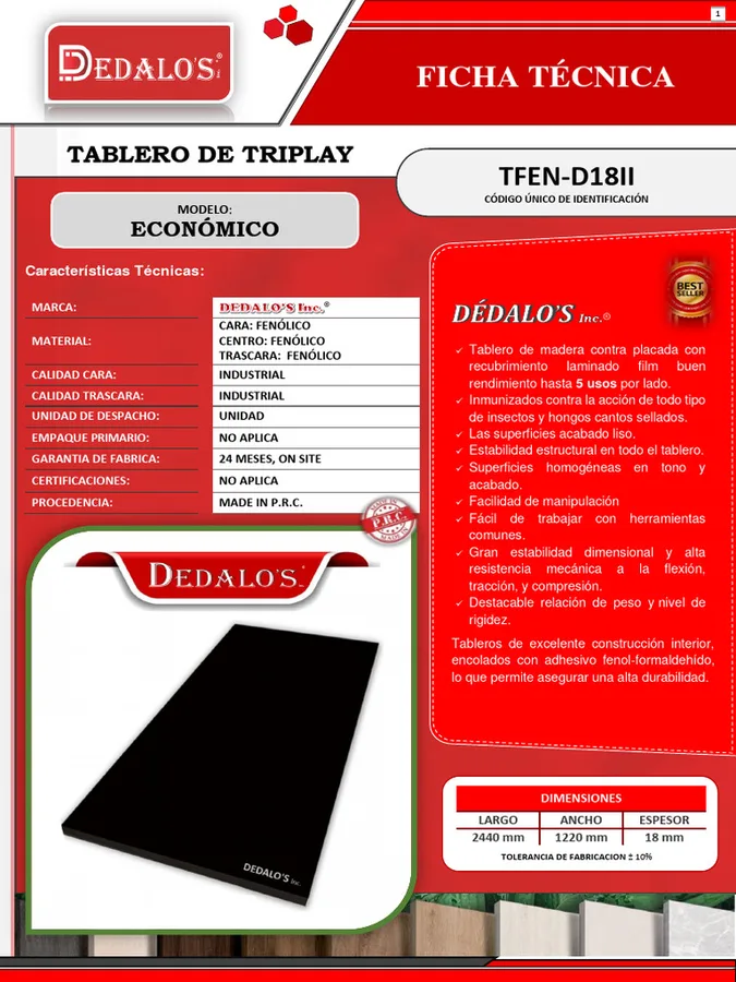 TRIPLEY D D X 18MM S/M