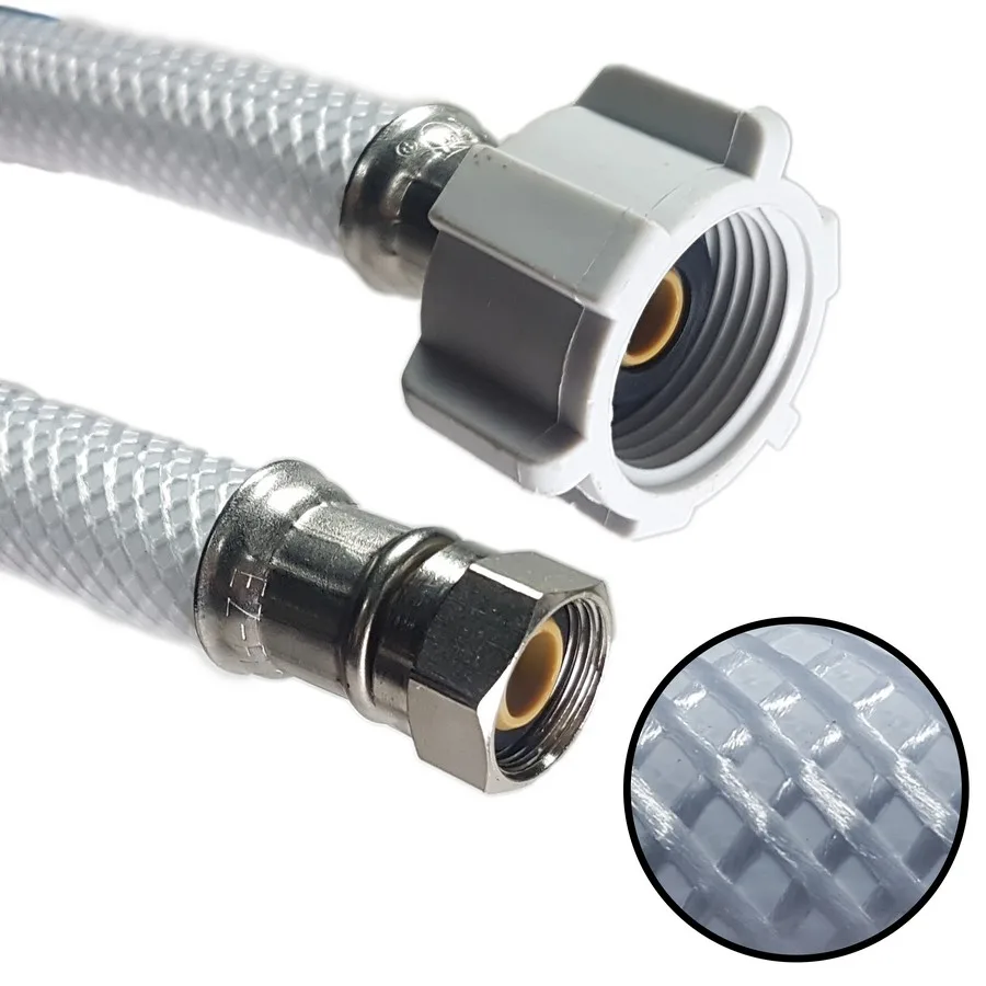 TUBO ABASTO P/ INODORO ACERO 7/8 X 50CM PVC C&A"