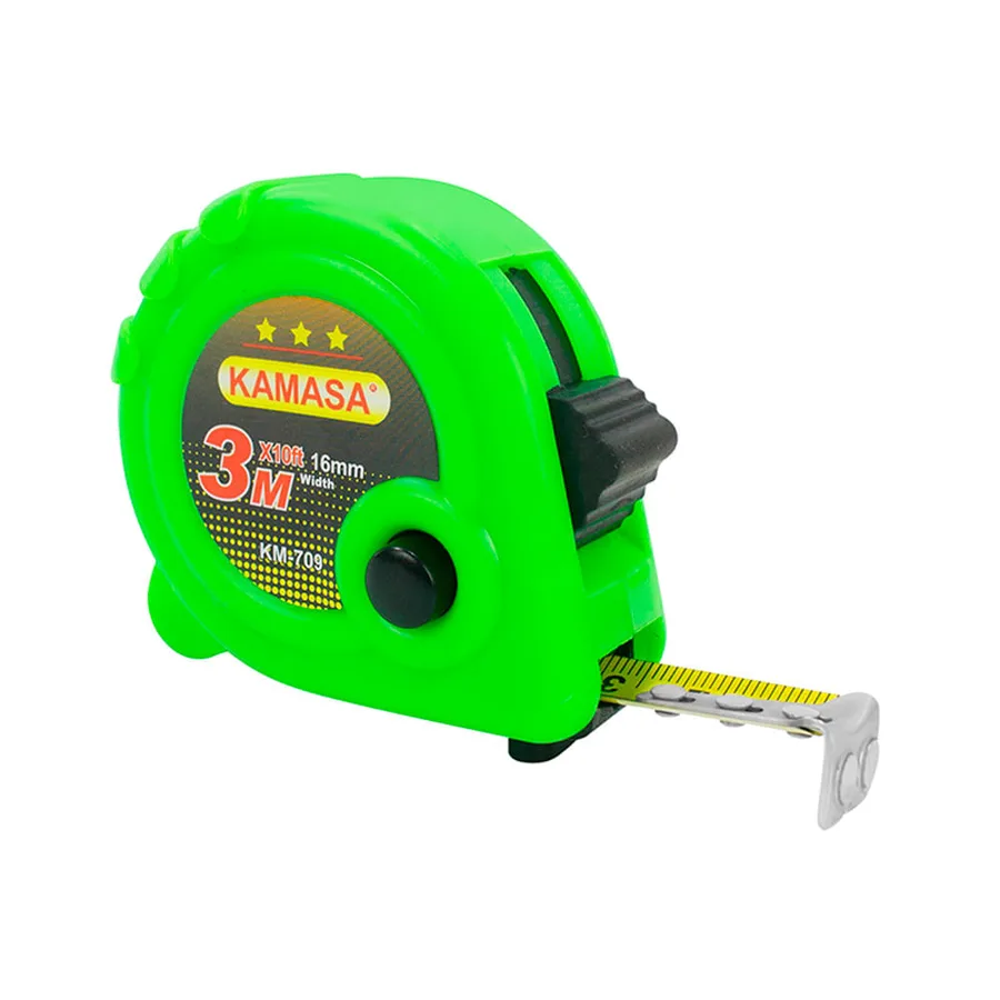 WINCHA PLASTICA 3 M X 16MM KAMASA